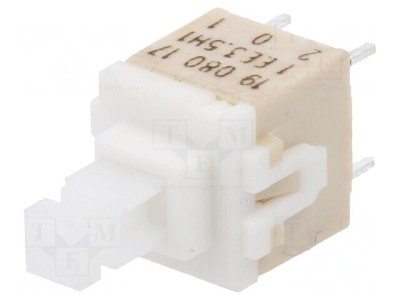 Comutator tastatură DPST 0,1A/32VDC alb 3,5N foto