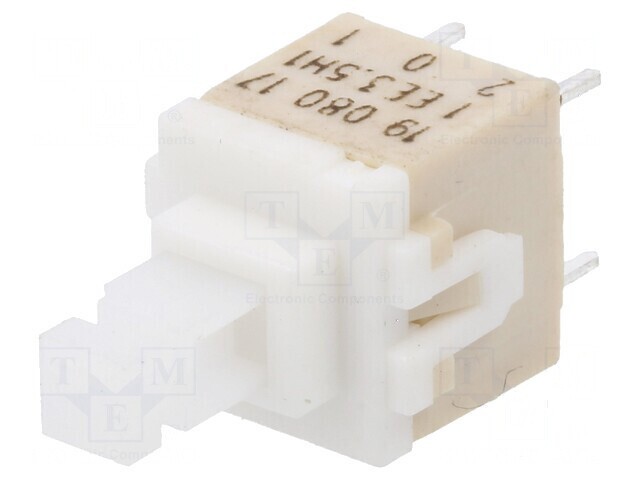 Comutator tastatură DPST 0,1A/32VDC alb 3,5N