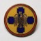 INSIGNA REGALISTA &bdquo;FRONTUL RENASTERII NATIONALE&rdquo;. DIAMETRU 25 MM.