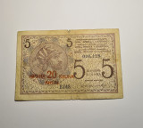 5 Dinara Dinari 1919