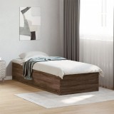 Cumpara ieftin Gossi cadru de pat, stejar maro, 100x200 cm, lemn prelucrat