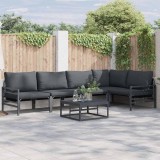 Cumpara ieftin Set de canapele pentru grădină 6 pcs Antracit Oțel
