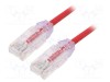 Patch cord PANDUIT TX6-28&trade;, U/UTP 6 litat Cu LSZH roşu 2m 28AWG