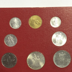 59 Vatican set lire 1965 contine 500 lire argint foto