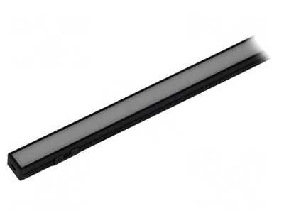 Profil Aluminiu Negru 2m pentru Module LED foto