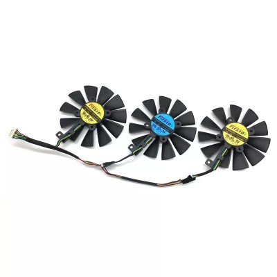 Set coolere placa video PC Desktop, Asus, ROG Strix 980, 1060, 1070, 1080, ti, 390, triple fan, 6 pini, FDC10U12S9-C, FDC10H12S9-C, 12V, 87mm foto