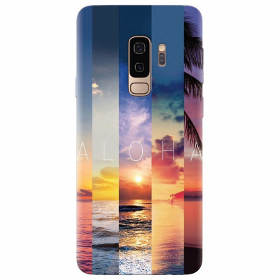 Husa silicon pentru Samsung S9 Plus, Aloha Summer Stripes foto