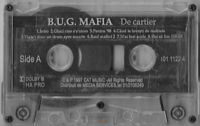 Casetă audio BUG Mafia - De Cartier, originală, fără copertă foto