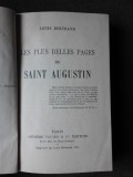 LES PLUS BELLES PAGES DE SAINT AUGUSTIN - LOUIS BERTRAND (CARTE IN LIMBA FRANCEZA)