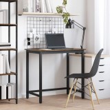 vidaXL masă Stejar fumuriu 100 x 50 x 76,5 cm Lemn ingineresc și oțel 873770