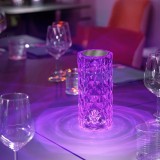 Lampa de birou pe LED RGB, dimmer tactil, 3 nivele de intensitate, Cristal Acrilic, cu telecomanda
