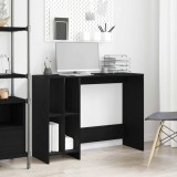 Cumpara ieftin Birou Negru Stejar 102,5x35x75 cm din Lemn Ingineresc