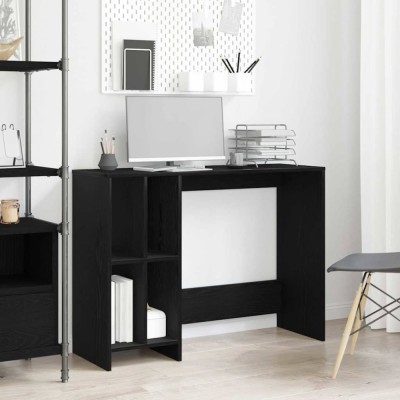 vidaXL Birou cu raft Stejar Negru 102.5 x 35 x 75 cm Lemn compozit 862664 foto