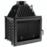 Focar Semineu Fonta Z160, 18kW Putere Maxima, Camera Ardere Eficienta, Lamele Exterioare