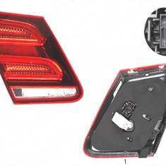 Stop spate lampa Mercedes Clasa E (W212) Sedan, 02.2013-, spate, Stanga, partea interioara; LED; negru carcasa; omologare: ECE/SAE, DEPO