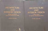Architecture &amp; Interior Design Vol. 1-2, Victoria Kloss Ball, 1980, Engleza, Hardcover, Arta, Album Arhitectura, Design Interior