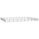 Cumpara ieftin Tarc caini 32 panouri negru 100x50 cm otel vopsit electrostatic