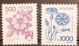 Polonia 1989 fructe , plante medicinale flora , serie 2v. Mnh