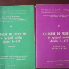 Culegere de probleme in sprijinul elevilor claselor I-VIII partea I si a II-a-Nicolae Teodorescu