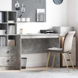 vidaXL Birou de scris Gri beton MDF 100 x 50 x 76 cm Birou de scris