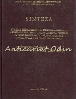 Schema Hidrotehnica Complexa A Bazinului Hidrografic Bahlui foto
