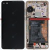 Huawei P40 (ANA-NX9 ANA-LX4) Capac frontal al modulului de afișare + LCD + digitizer + baterie blush gold 02353MFV