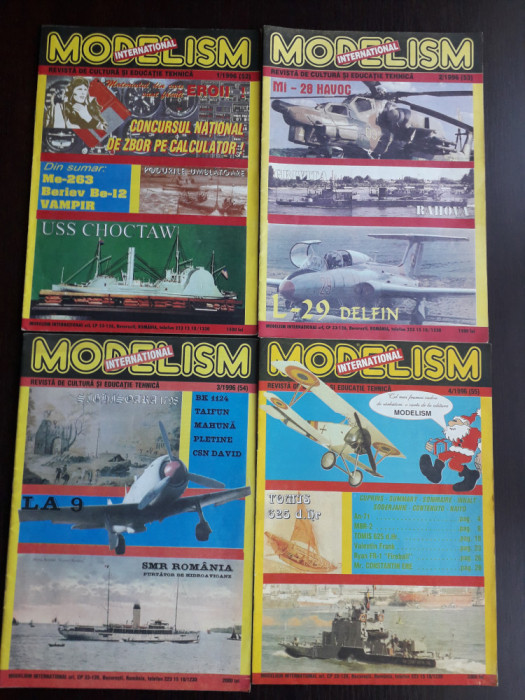 Lot 4 Reviste Modelism an 1996, nr.1,2,3,4 / C rev P2