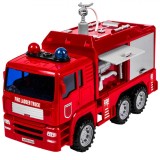 Jucărie Vehicul, Model Mașină de Pompieri, Lansează Apă, Sunete și Lumini, Roșu, Oem