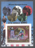 Korea 1980 Sport, Olympics, imperf. sheet, used T.304, Stampilat