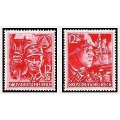 Deutsches Reich 1945 - SA si SS serie neuzata