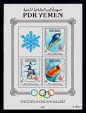 Cumpara ieftin ✅( C31 ) Yemen Sud 1984 sport " Medaliati la J.O. Iarna de la Sarajevo ", cota mare Michel 20 &euro; , colita 24 , MNH