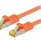 Patch cord rețea S/FTP Cat6a LSZH portocaliu 1m
