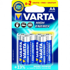 Set 6 Baterii AA High Energy foto