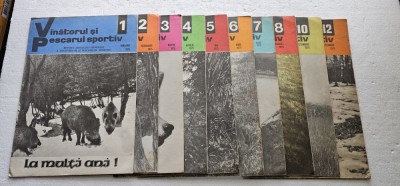 REVISTA VANATORUL SI PESCARUL SPORTIV ANUL 1975, LOT 11 BUCATI , LIPSA NR 9 foto