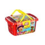 Set Plastilina Cos Picnic, forme si accesorii incluse, multicolor, 4 x 56 g, ATU-088209, Oem