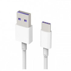 Cablu de date si incarcare, HL-1289 pentru Huawei, USB-Type-C 3.1, 5A, Alb