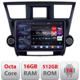 Navigatie Toyota Highlander 2007-2013 Android radio gps internet 8 core QLED 2K 16+512 360 Edotec CarStore Technology