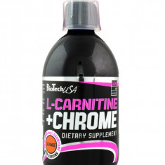L-Carnitine si Chrome Liquid cu aroma de portocale, 500ml, BioTechUSA