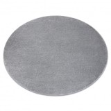 Covor SOFTY cerc culoare, solidă gri, cerc 200 cm