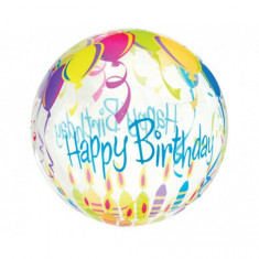 Balon transparent cu imprimeu multicolor 46 cm