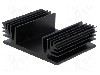 Radiator extrudat, aluminiu, 50mm x 65mm, neagra, FISCHER ELEKTRONIK - SK 48 50 SA