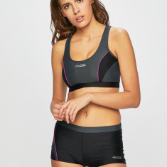 Aqua Speed costum de baie din două piese Fiona culoarea negru, cupa usor rigidizata