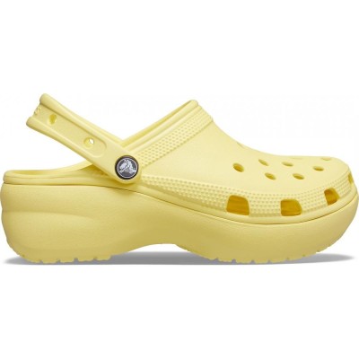 Saboți Crocs Women&amp;#039;s Classic Platform Clog Galben - Banana foto