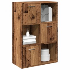 vidaXL Bibliotecă, lemn vechi, 60,5x30x90 cm, lemn prelucrat