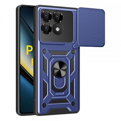 Husa pentru Xiaomi Poco F6 Pro, Techsuit, CamShield, Albastra foto