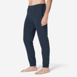 Pantalon de trening călduros Regular 100 Fitness Warm Bleumarin Bărbați, Domyos