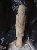 Statueta veche jad China calugar asiatic 40 cm