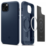 Cumpara ieftin Husa pentru iPhone 15, Spigen Mag Armor, Navy Blue