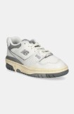 New Balance sneakers din piele 550 culoarea alb, BB550PTC