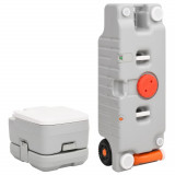Set portabil cu toaleta si rezervor de apa pentru camping GartenMobel Dekor, vidaXL